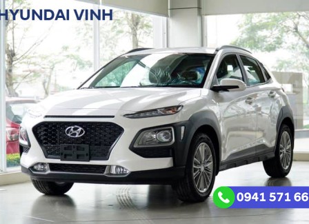 Hình ảnh Hyundai Kona 2.0 AT tiêu chuẩn màu trắng tại Hyundai Vinh