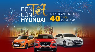 Hyundai Vinh thực hiện chương trình khuyến mại lên đến 40 triệu đồng dành cho Hyundai KONA, Elantra và Grand i10