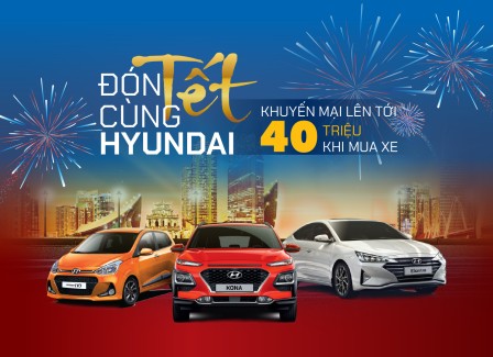 Hyundai Vinh thực hiện chương trình khuyến mại lên đến 40 triệu đồng dành cho Hyundai KONA, Elantra và Grand i10
