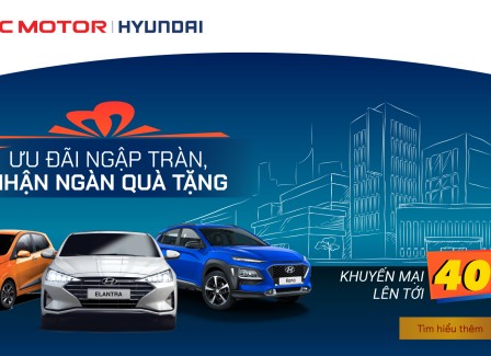 Hyundai Vinh khuyến mãi mua xe tháng 3/2020 lên đến 40 triệu đồng.