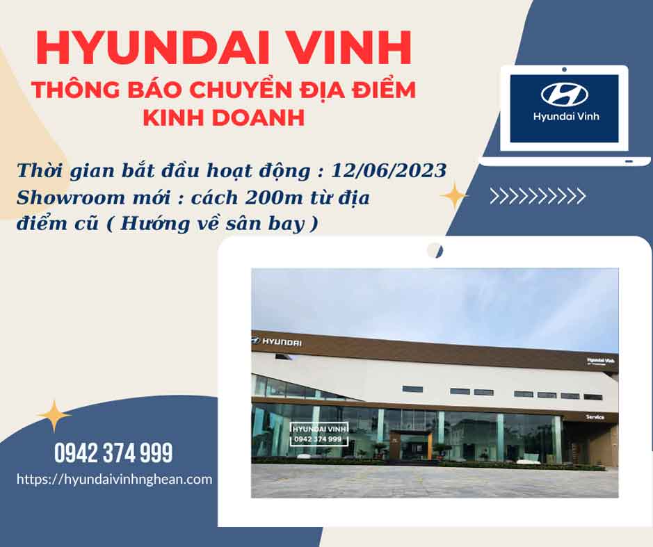 Hyundai Vinh chuyển địa điểm 