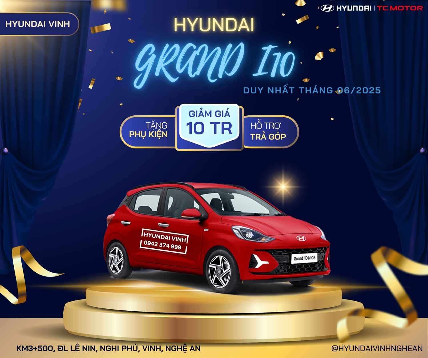 Khuyến mãi Hyundai Grand i10 tháng 06/2025